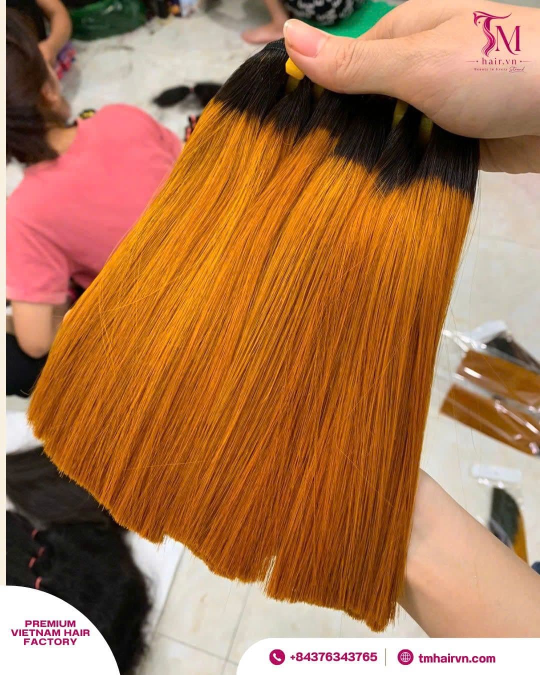 Bone Straight Ginger Ombre Color