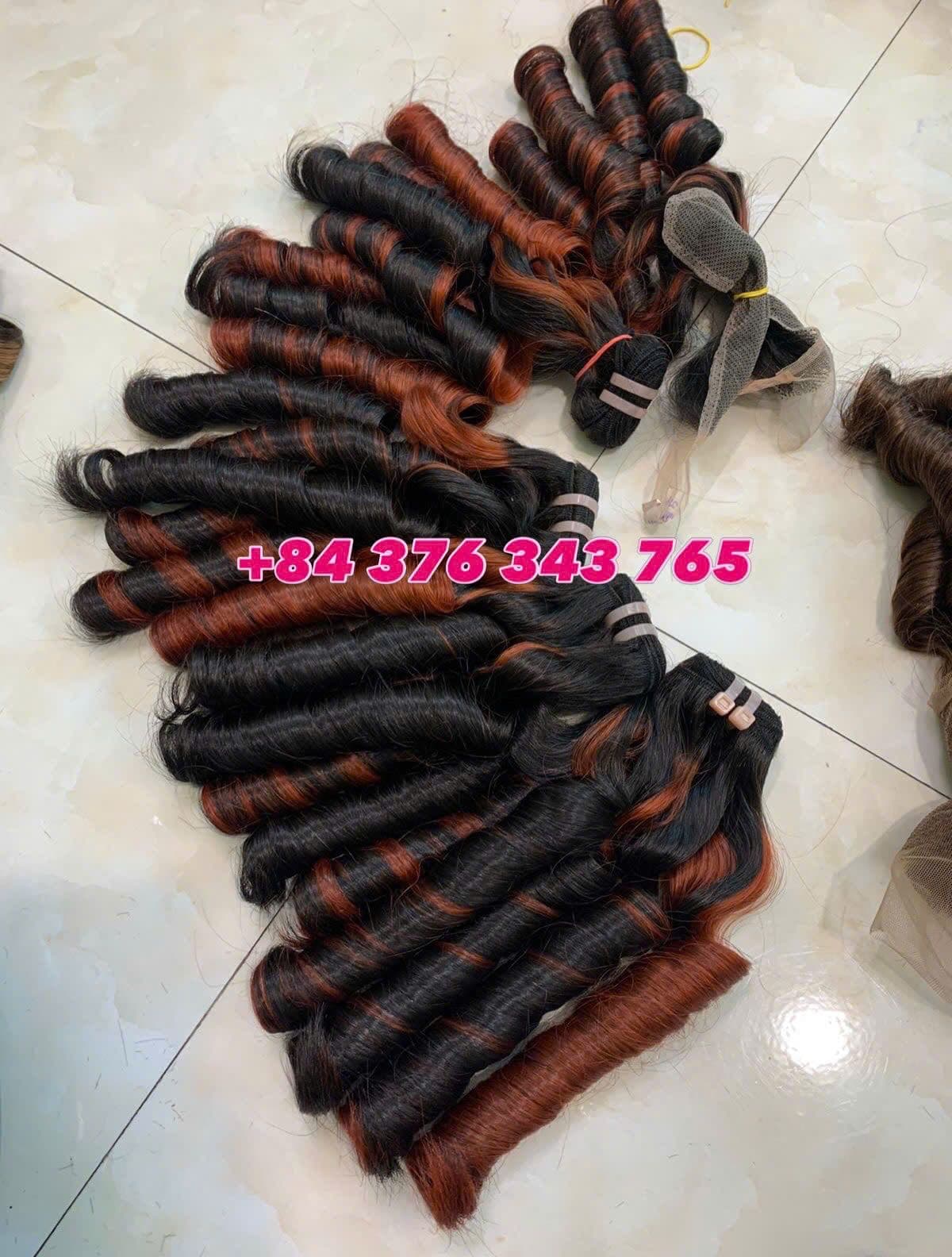 Bouncy Curly Mix Orange Color